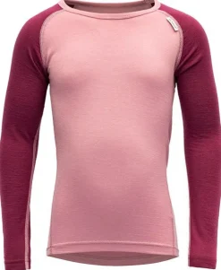 Devold Duo Breeze Kid Undertrøje, Foxglove