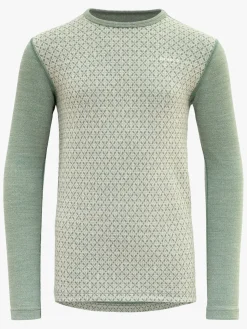 Devold Litleegga Merino Jr Skiundertrøje Merinould, Raw White