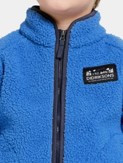 Didriksons Gibbs Fleecetrøje, Caribbean Blue