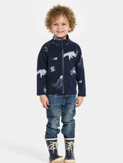 Didriksons Monte Fleecetrøje, Winter Ocean Blue