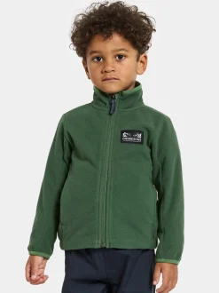 Didriksons Muskot  Vindtæt Vindtæt Fleecetrøje, Pine Green
