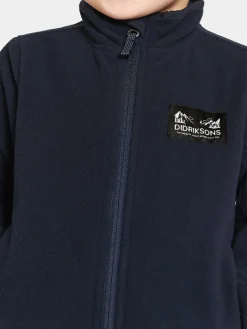 Didriksons Muskot  Vindtæt Vindtæt Fleecetrøje, Dark Night Blue