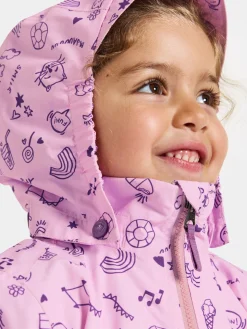 Didriksons Norma Skaljakke, Doodle Orchid Pink