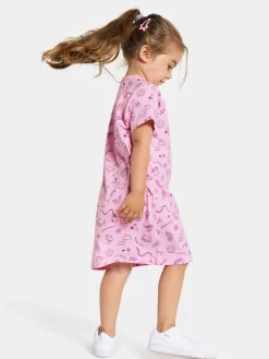 Didriksons Smultron Kjole, Doodle Orchid Pink