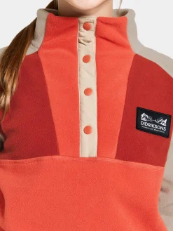 Didriksons Yokto Fleecetrøje, Light Mars Red