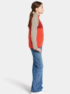 Didriksons Yokto Fleecetrøje, Light Mars Red