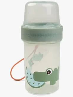 Done By Deer Croco Snackbeholder & Flaske, Green