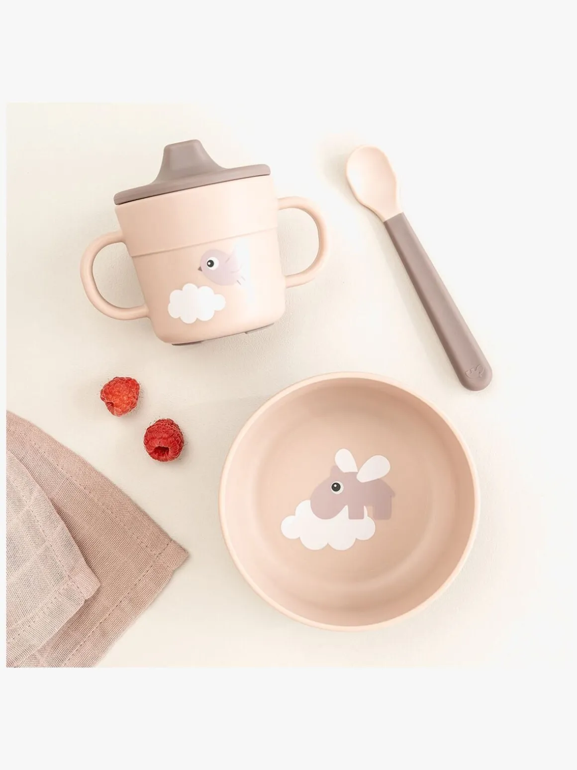 Done By Deer Foodie Madsæt Happy Clouds, Powder