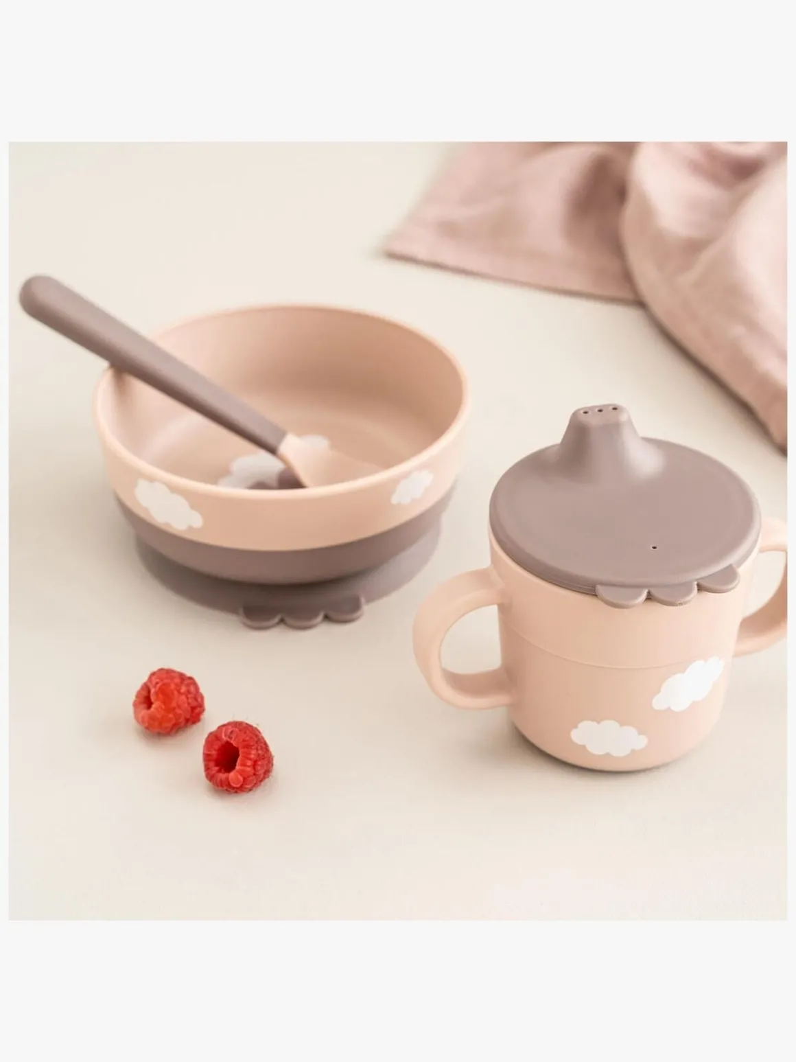 Done By Deer Foodie Madsæt Happy Clouds, Powder