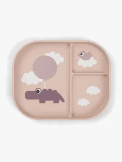 Done By Deer Foodie Opdelt Tallerken Happy Clouds, Pink