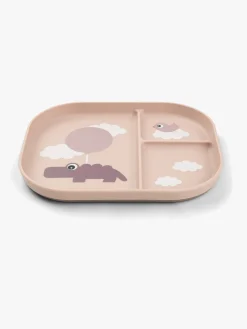 Done By Deer Foodie Opdelt Tallerken Happy Clouds, Pink