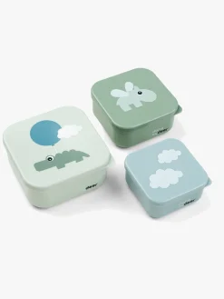 Done By Deer Happy Clouds Madkasse & Flaske, Green