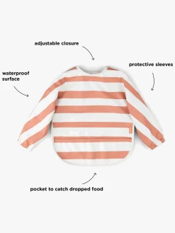 Done By Deer Langærmet Hagesmæk, Stripes Papaya