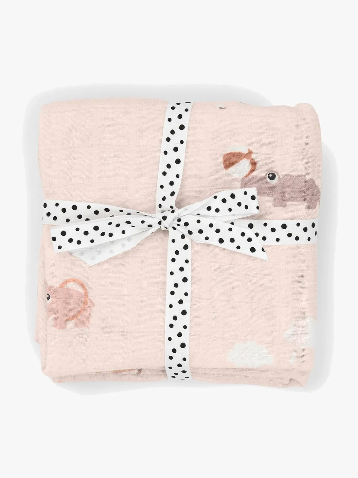 Done By Deer Playground Tæppe/ Stofble i Musselin 2-pak, Powder