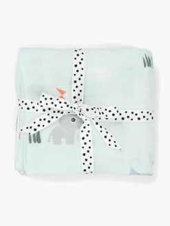 Done By Deer Playground Tæppe/ Stofble i Musselin 2-pak, Blue