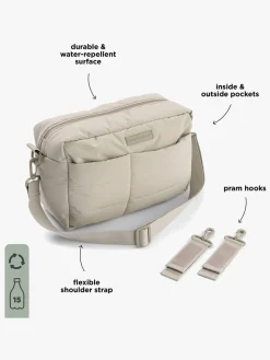 Done By Deer Quiltet Pusletaske med Barnevognskrog, Sand