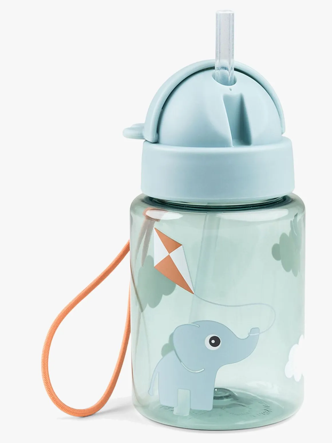 Done By Deer Snacks- Og Madkasser med Sugerørskop, Blue