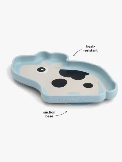 Done By Deer Stick & Stay Silikonetallerken, Dotti Blue