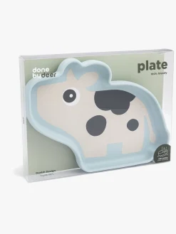 Done By Deer Stick & Stay Silikonetallerken, Dotti Blue