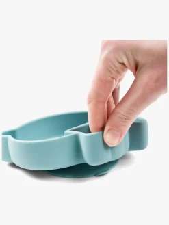 Done By Deer Stick & Stay Silikonetallerken Birdee, Blue