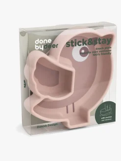 Done By Deer Stick & Stay Silikonetallerken Birdee, Powder