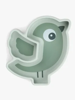 Done By Deer Stick & Stay Silikonetallerken Birdee, Green