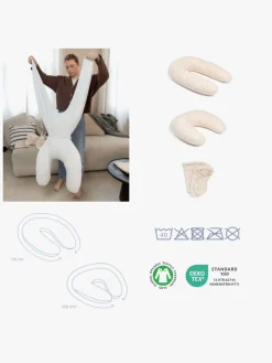 Doomoo  Amme- & Graviditetspude 2-i-1, Latte