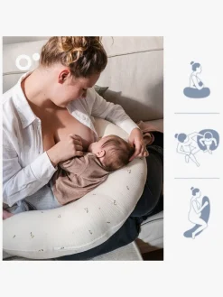 Doomoo Amme- & Graviditetspude 2-i-1, Quilt Creme Blomma