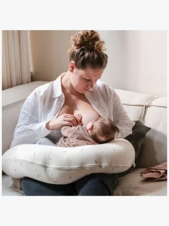 Doomoo Amme- & Graviditetspude 2-i-1, Quilt Creme Blomma