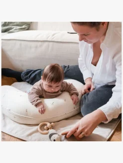 Doomoo Amme- & Graviditetspude 2-i-1, Quilt Creme Blomma