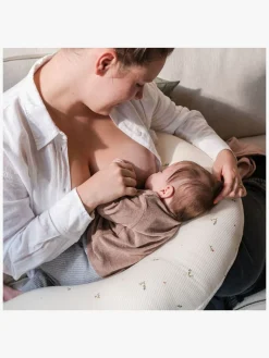 Doomoo Amme- & Graviditetspude 2-i-1, Quilt Creme Blomma