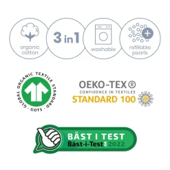 Doomoo  Amme- & Graviditetspude Buddy Polka, Creme