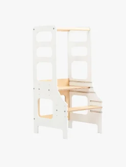 Duck Woodworks Justerbart Læringstårn, Hvid