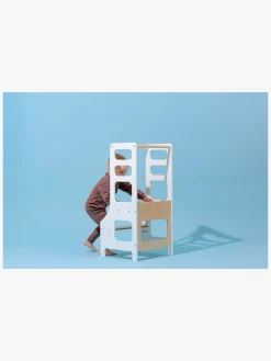 Duck Woodworks Justerbart Læringstårn, Hvid