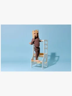 Duck Woodworks Justerbart Læringstårn, Hvid