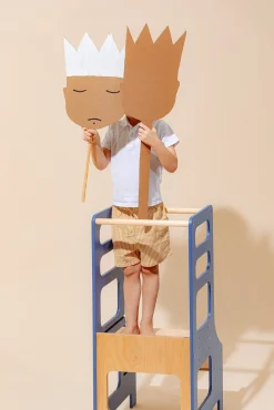 Duck Woodworks Justerbart Læringstårn, Blå