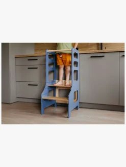 Duck Woodworks Justerbart Læringstårn, Blå