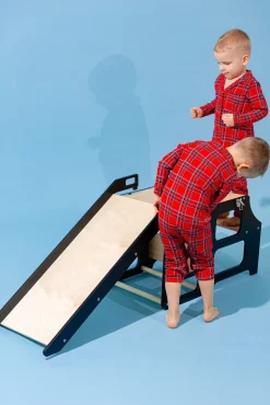 Duck Woodworks Rutsjebane til Sammenklappeligt Læringstårn, Sort