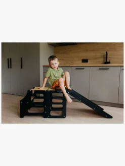 Duck Woodworks Rutsjebane til Sammenklappeligt Læringstårn, Sort