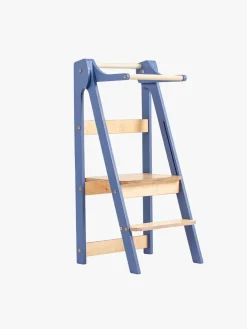 Duck Woodworks Sammenklappeligt Læringstårn, Blå