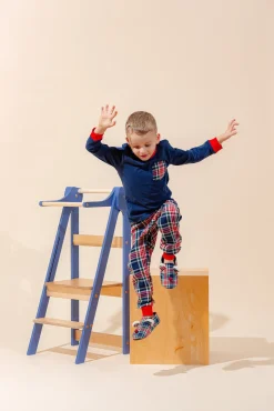 Duck Woodworks Sammenklappeligt Læringstårn, Blå