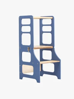 Duck Woodworks Sammenklappeligt Læringstårn, Blå