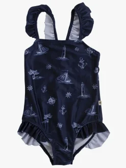 Ebbe Badedragt, Mønstret/Blå