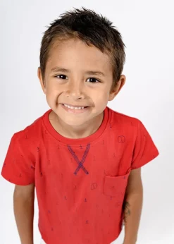 Ebbe Boston T-Shirt, Blue Anchors