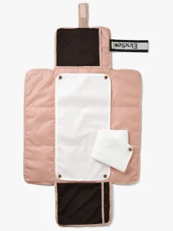 Elodie  Bærbar Puslepude, Pink Bouclé