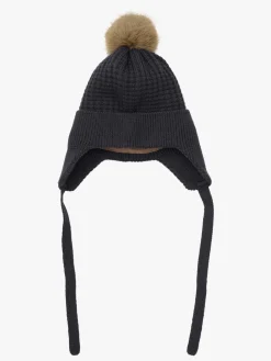 EN FANT Hue Uldblanding Baby med Kunstpels, Ebony