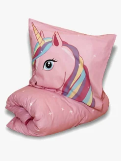 Enhjørning Sengesæt 150x210, Pink