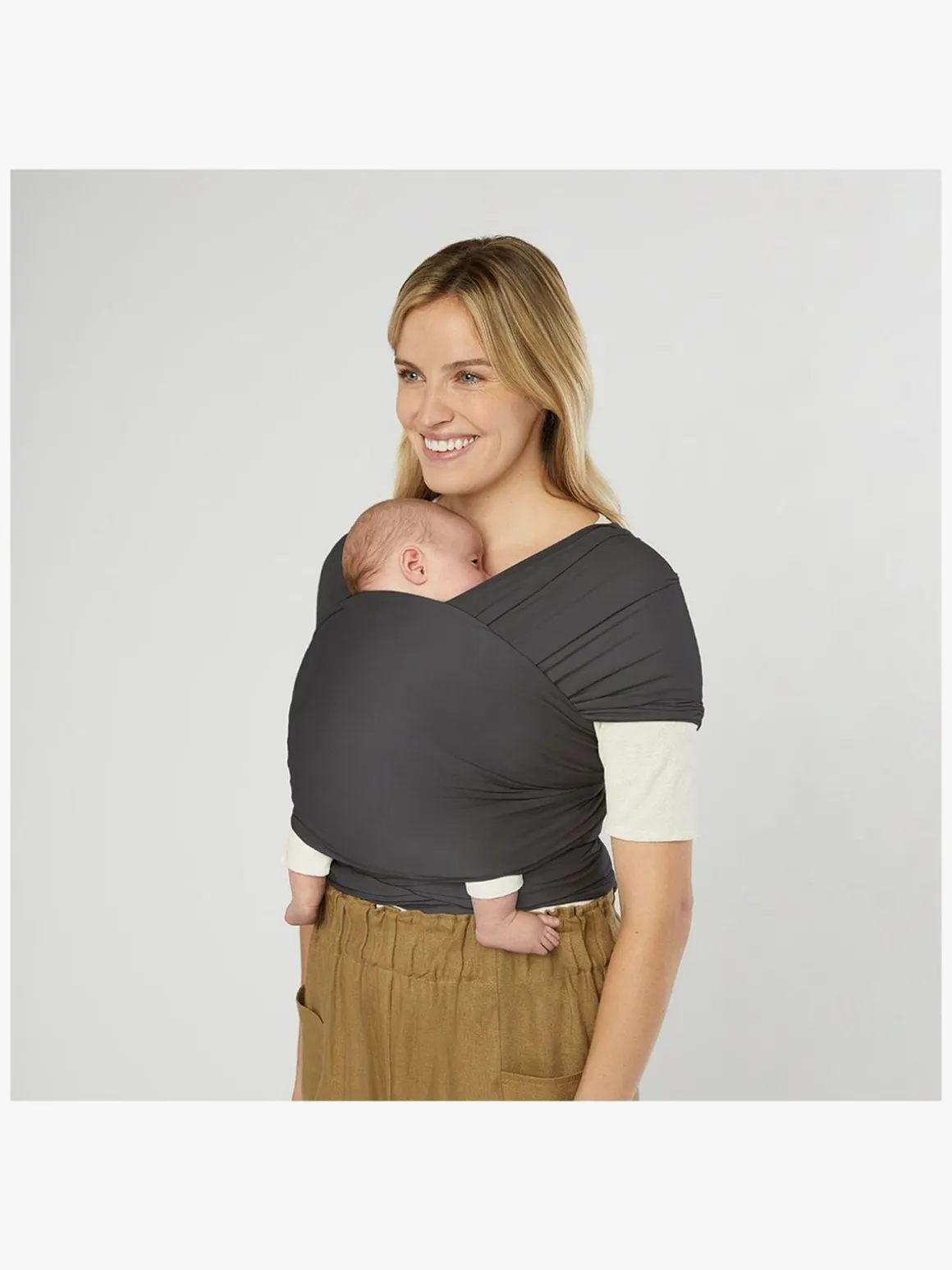 Ergobaby Aura Wrap Knit Strækvikle, Soft Black