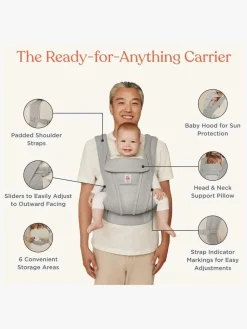 Ergobaby Omni Deluxe Bæresele Mesh, Canyon Clay