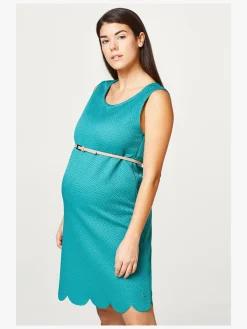 ESPRIT Jacquard Kjole, Evergreen